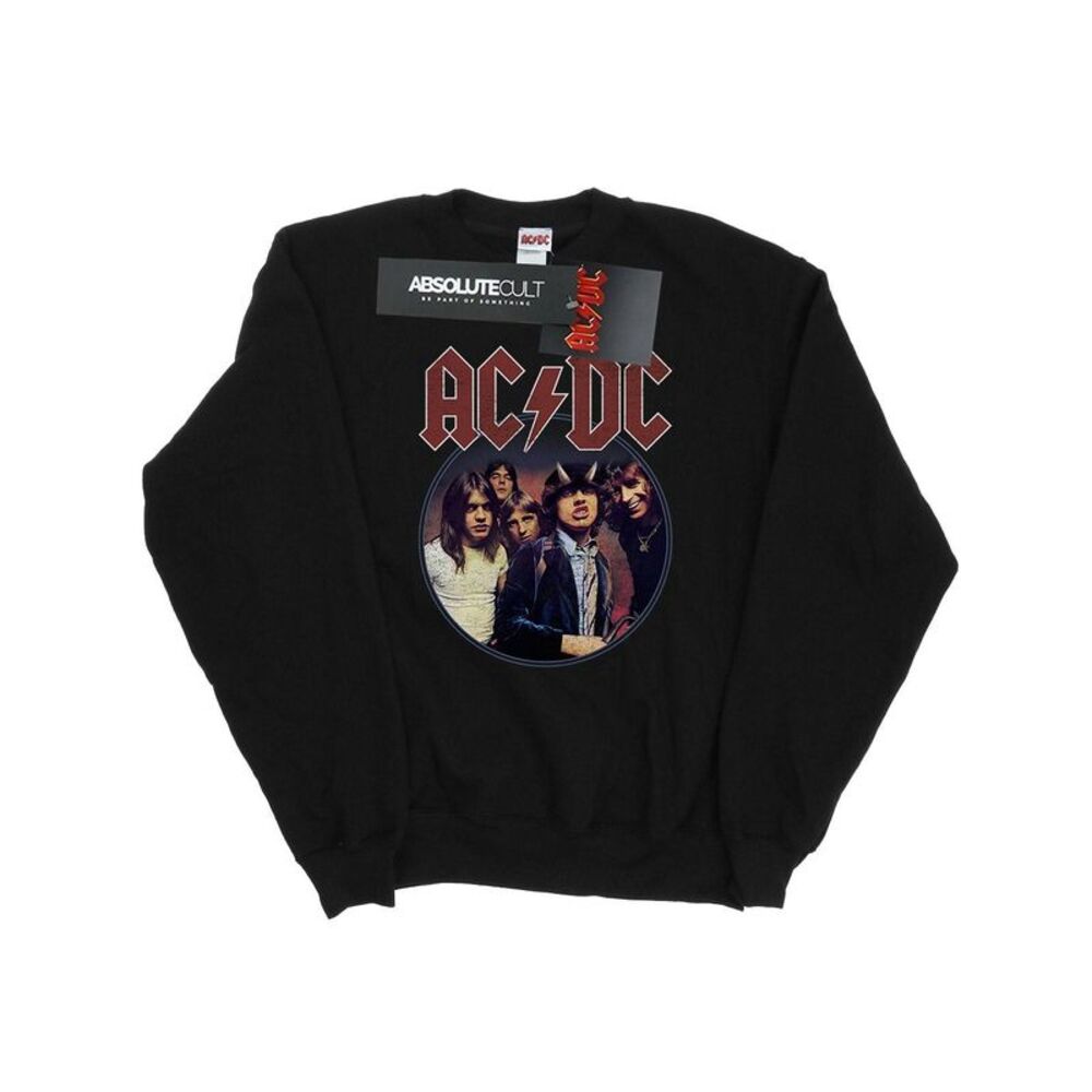 AC/DC Mens Highway To Hell Circle Sweatshirt / Black